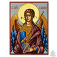 Archangel Gabriel handmade Byzantine icon, representing the divine messenger and symbol of purity and revelation