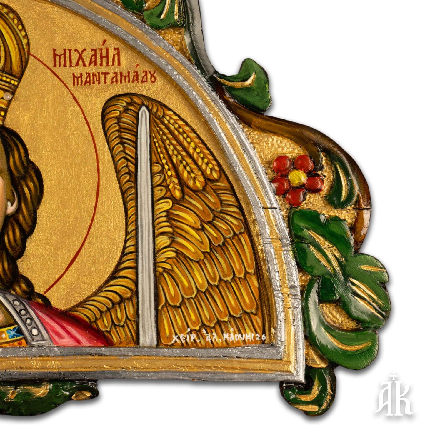 Archangel Michael of Mandamados – Handmade Byzantine Icon
