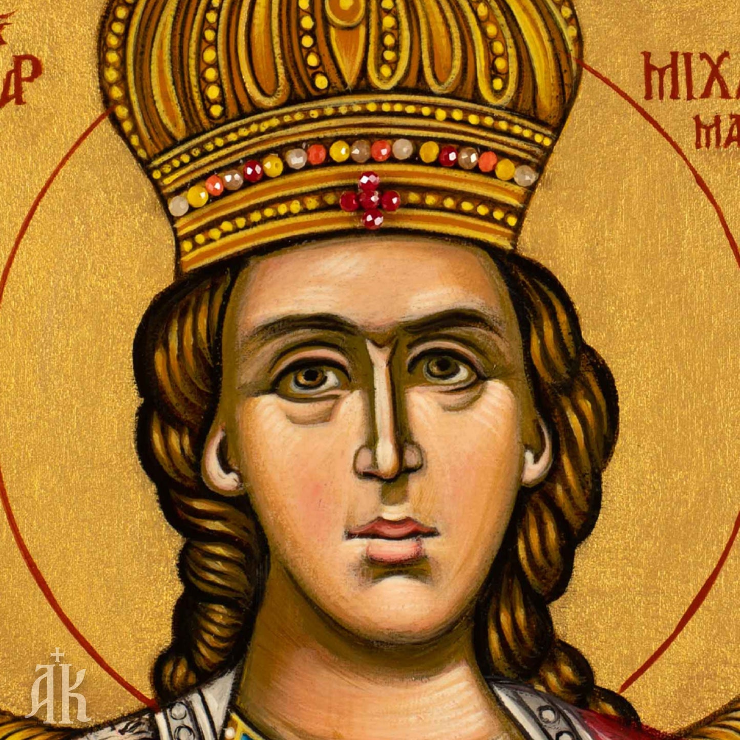 Archangel Michael of Mandamados – Handmade Byzantine Icon