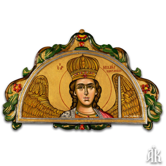 Archangel Michael of Mandamados – Handmade Byzantine Icon