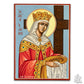 Saint Helen handmade Byzantine icon, symbolizing faith, devotion, and the discovery of the Holy Cross
