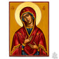 Virgin Mary Theotokos handmade Byzantine icon, representing the Mother of God with grace, protection, and spiritual presence